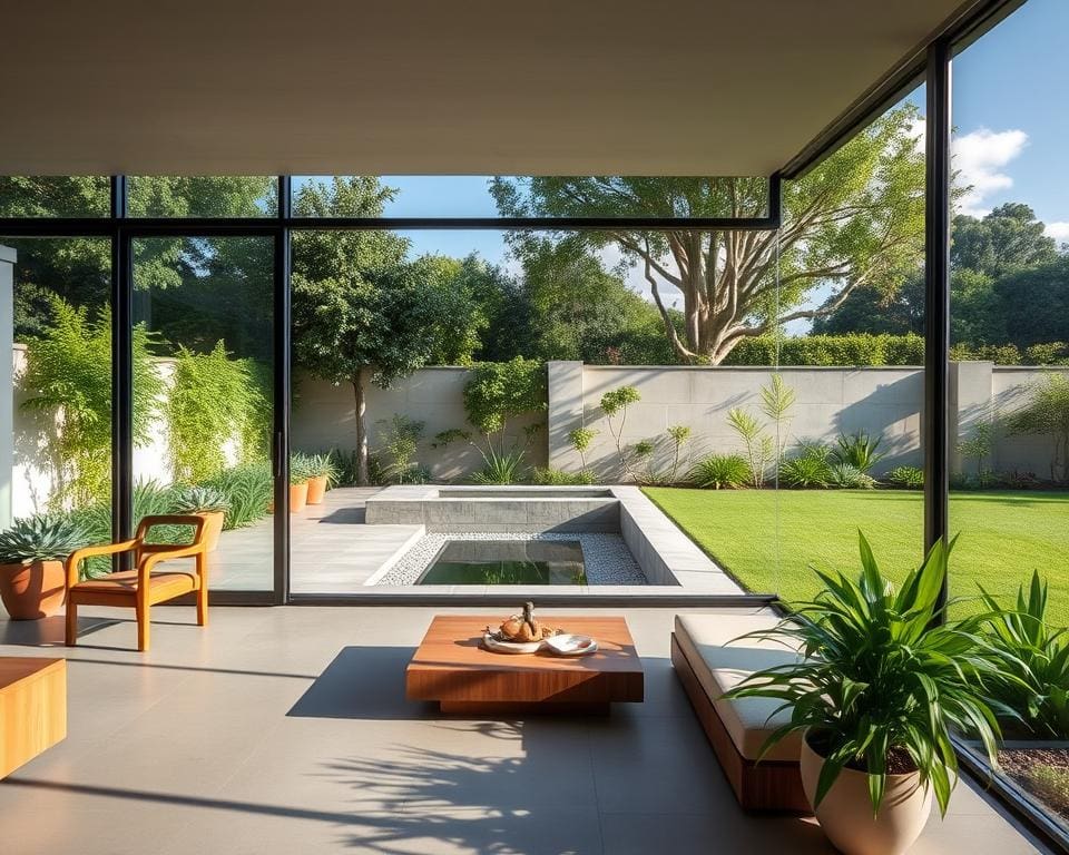 Op welke manier verbind je binnen- en buitenruimte?