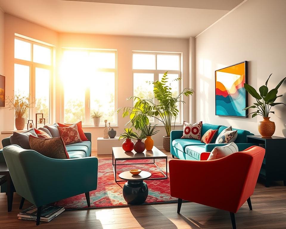 Welke kleuren brengen energie in je woonkamer?