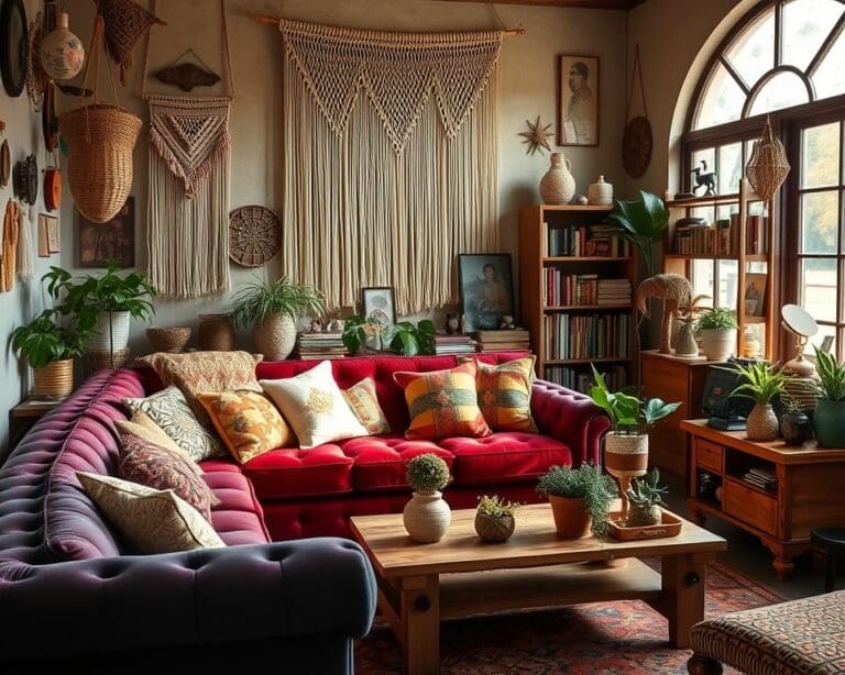 Welke meubels passen bij een bohemian woonstijl?
