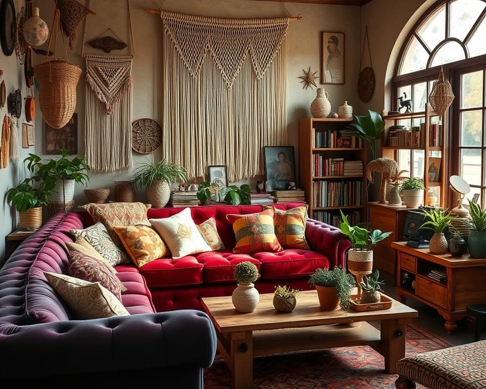 Welke meubels passen bij een bohemian woonstijl?