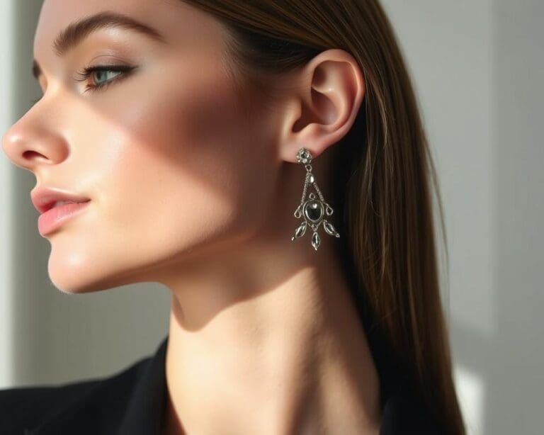 Welke oorbellen geven je look extra elegantie?