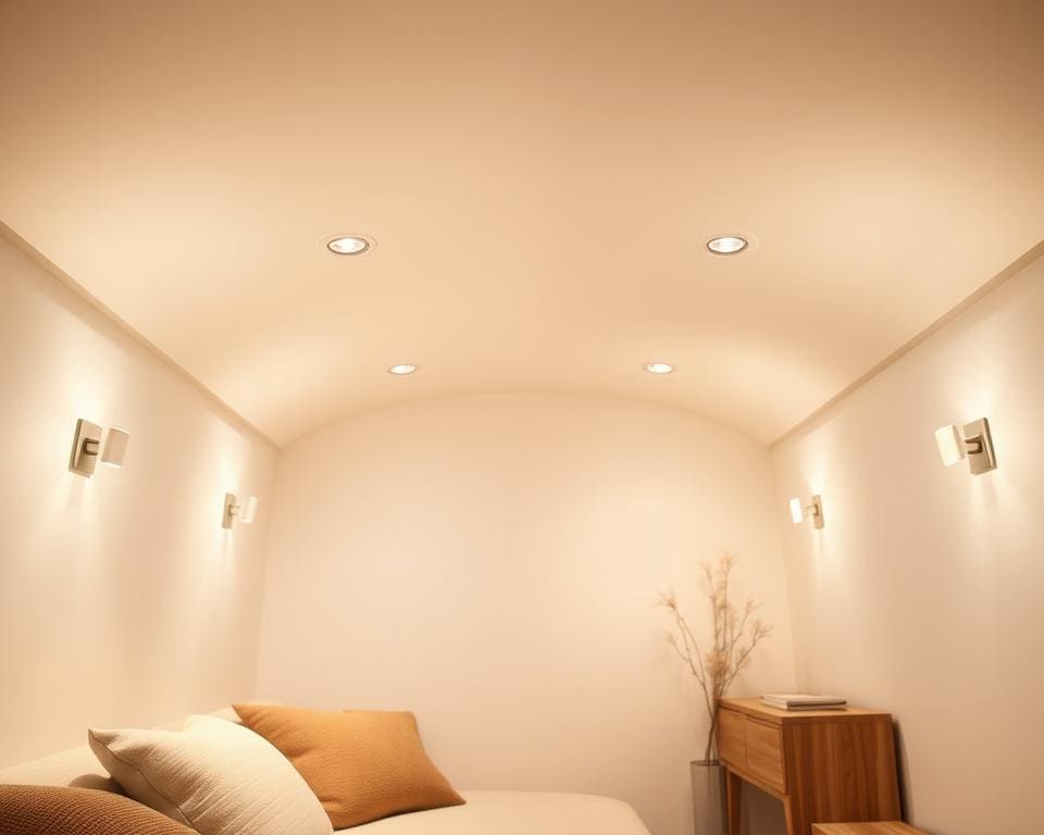 Welke verlichting werkt goed in lage ruimtes?