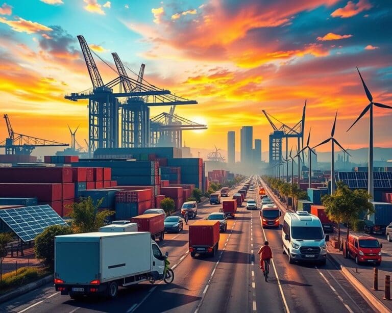 Duurzame logistiek binnen internationale industrieën