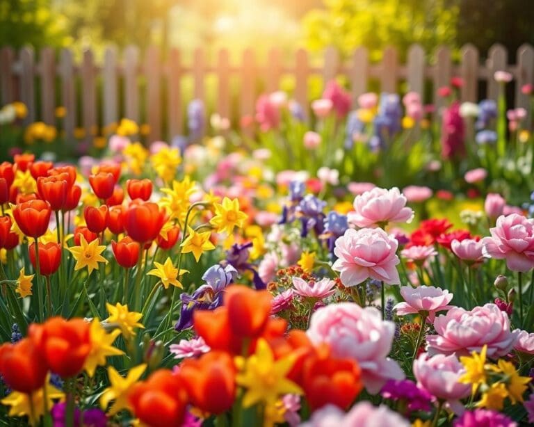Hoe combineer je kleuren in een bloementuin?