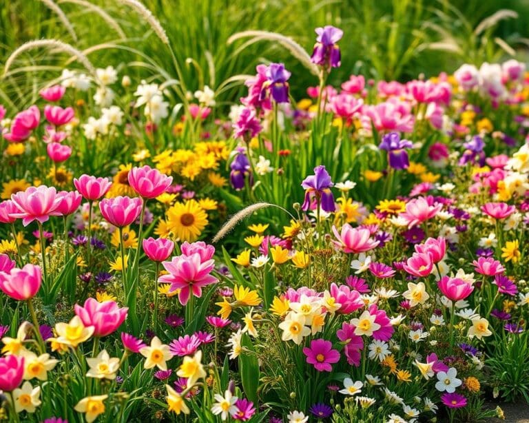 Hoe plant je een bloemborder in de lente?