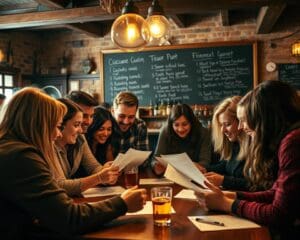 Waarom versterkt een teambuilding pubquiz met teams de sfeer?