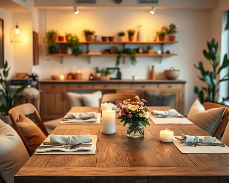Hoe creëer je een gezellige eetplek?