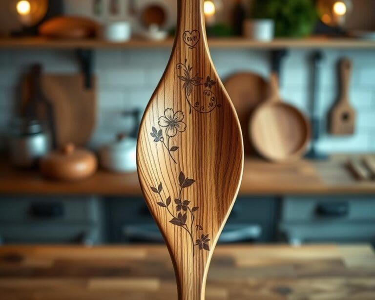 Is een kooklepel met gravure een origineel geschenk?