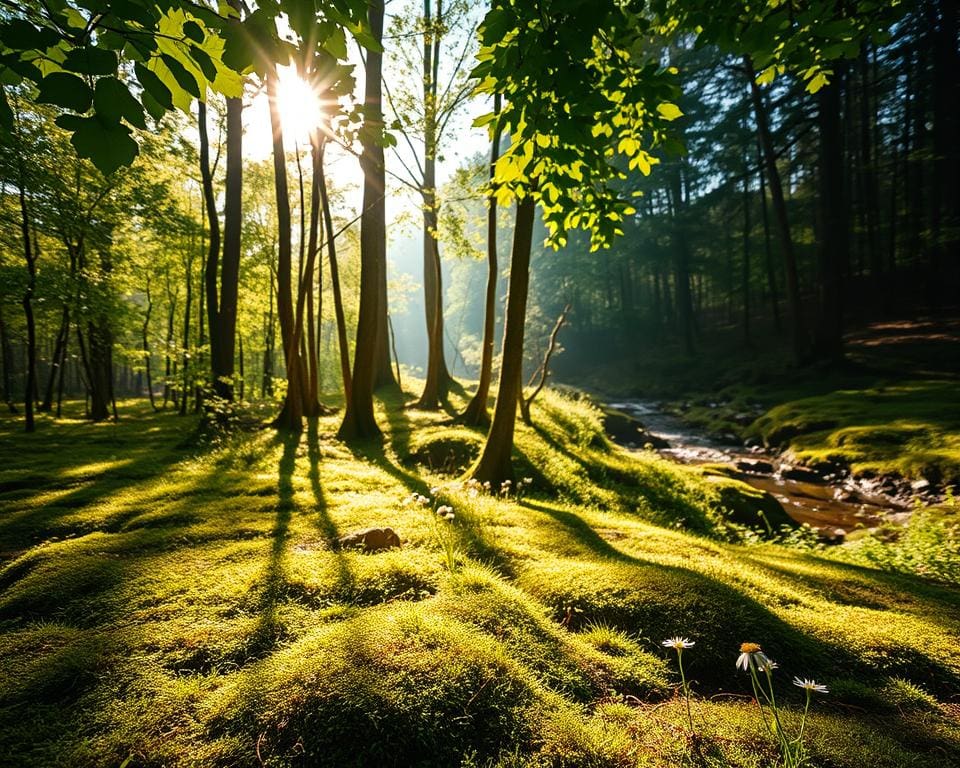 Hoe gebruik je licht als natuurlijke structuur?
