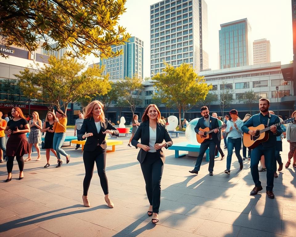 Op welke manier breng je ritme in open ruimtes?