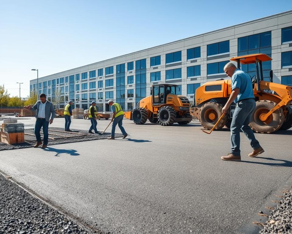 Wanneer schakel je een stratenmaker in voor bedrijfsterreinen?