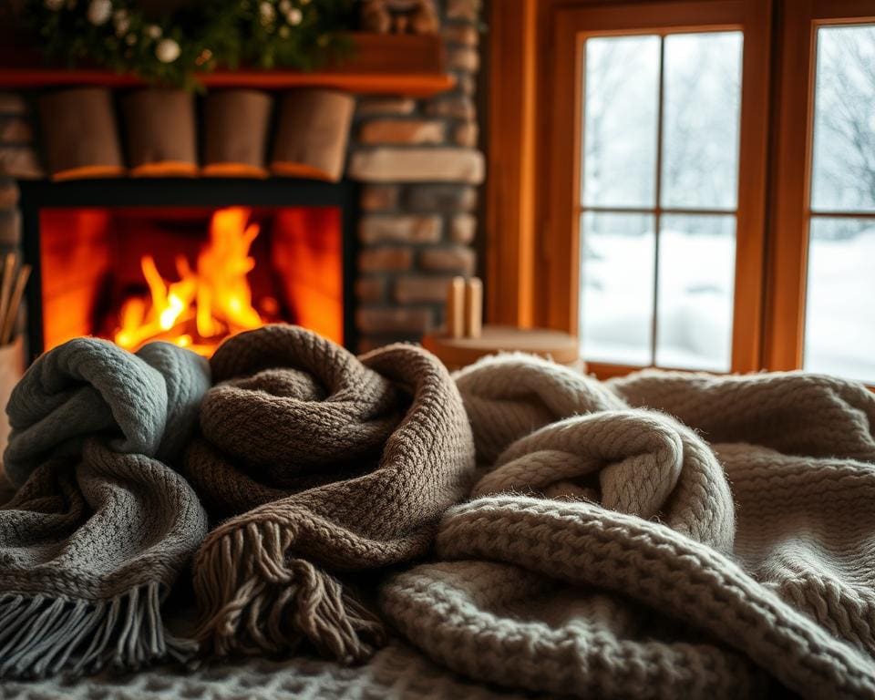 Welke materialen voelen comfortabel aan bij kou?