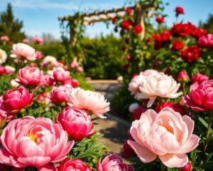 Waarom zijn pioenrozen geliefd in tuinen?