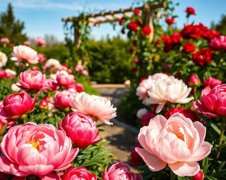 Waarom zijn pioenrozen geliefd in tuinen?
