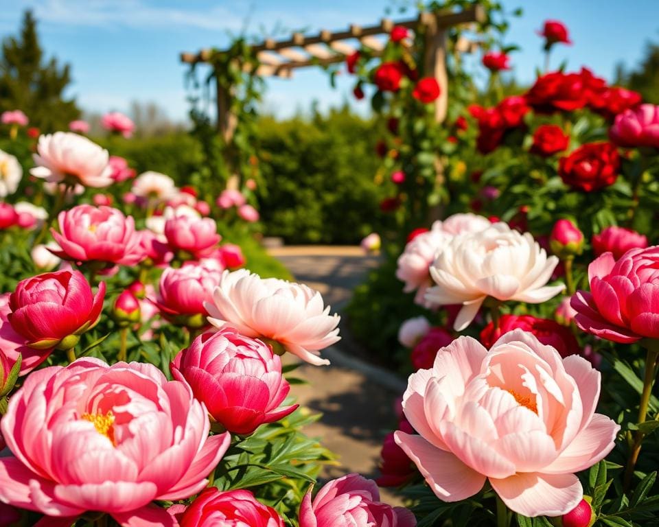 Waarom zijn pioenrozen geliefd in tuinen?