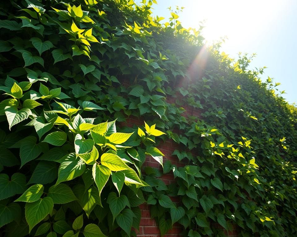 Wat maakt een klimop ideaal voor gevelbegroeiing?