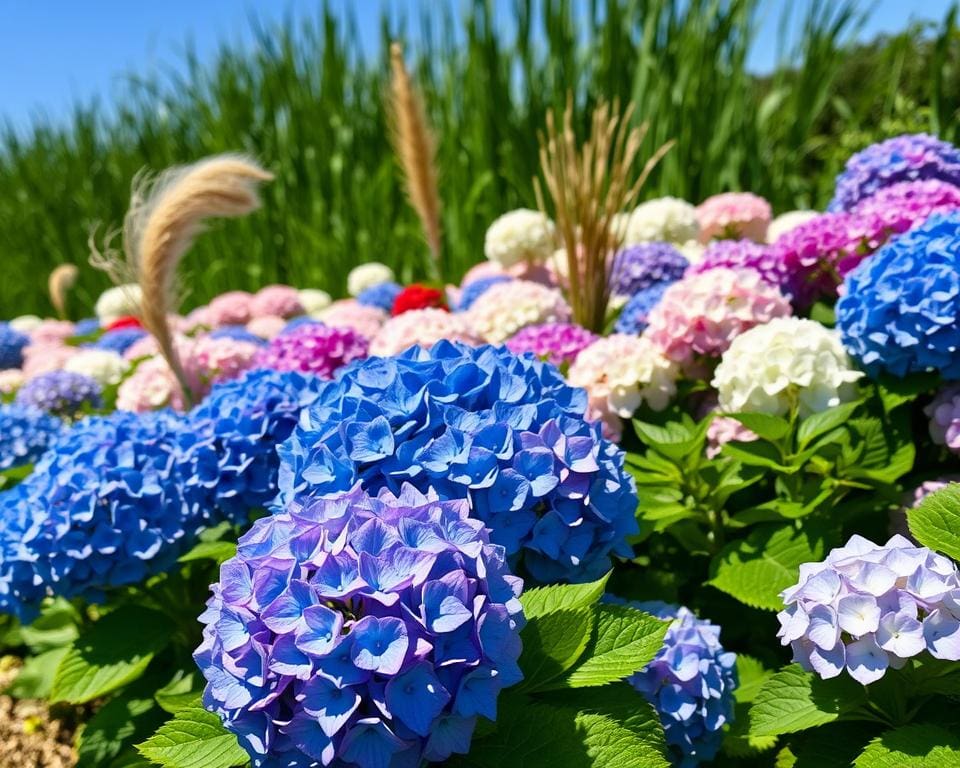 Wat maakt hortensia’s zo populair in borders?
