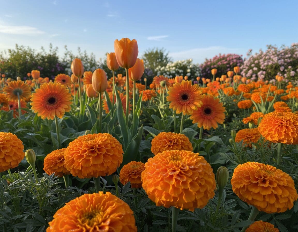 oranje bloemen
