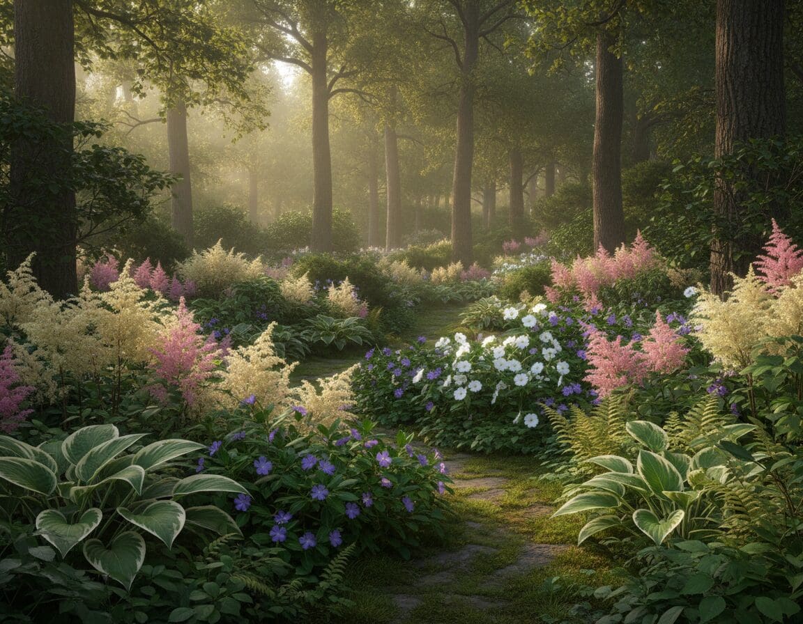 bloemen schaduw tuin