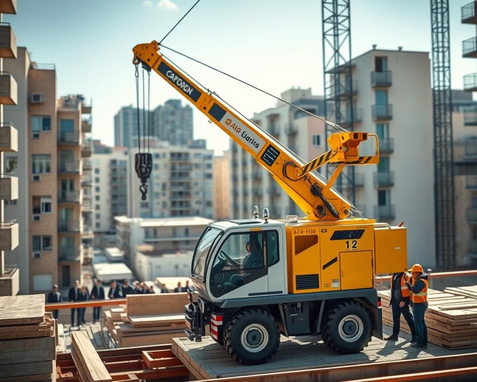 hijskraan beperkte ruimtes