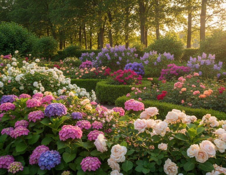 struiken met bloemen