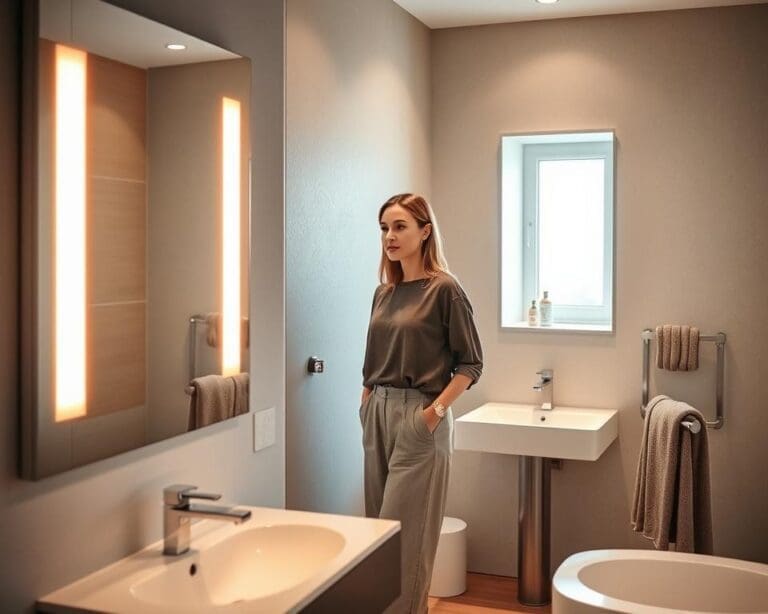 verwarmde spiegel badkamer