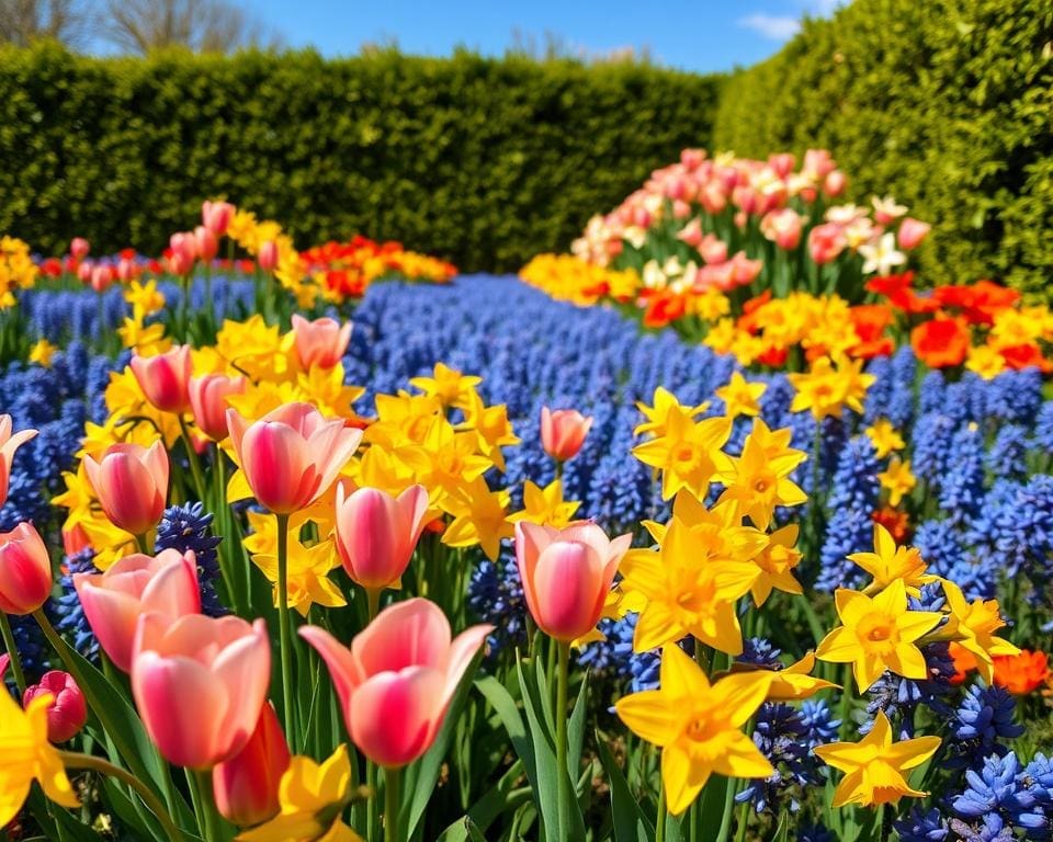 bloemen kleurrijke tuin