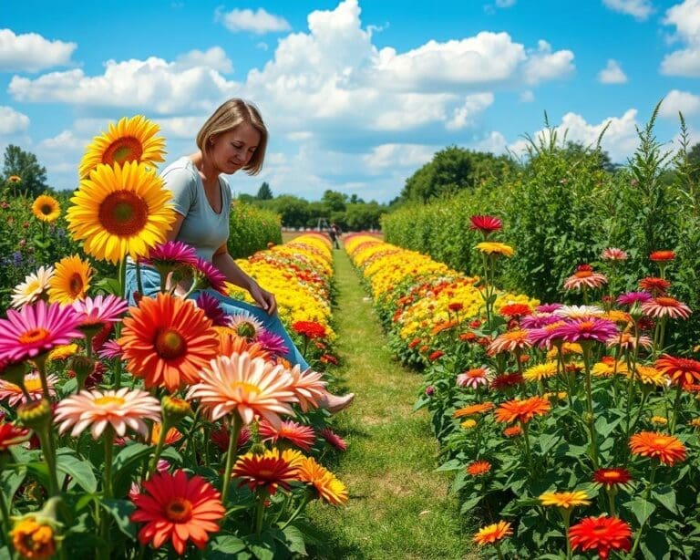 bloemen pluktuin