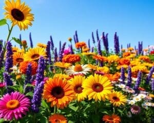 bloemen zonnige border