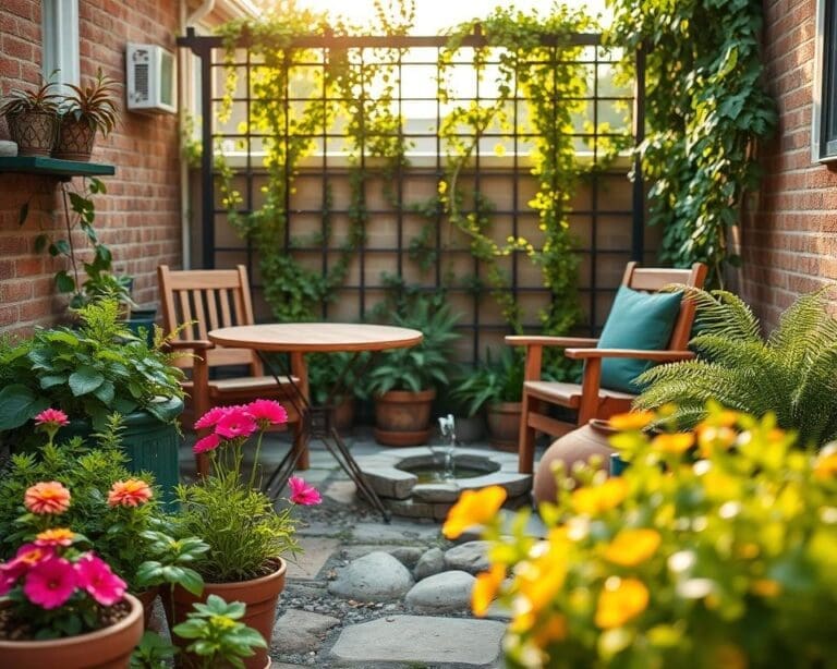 kleine tuin inrichten