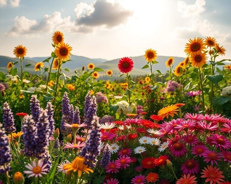 lang bloeiende bloemen