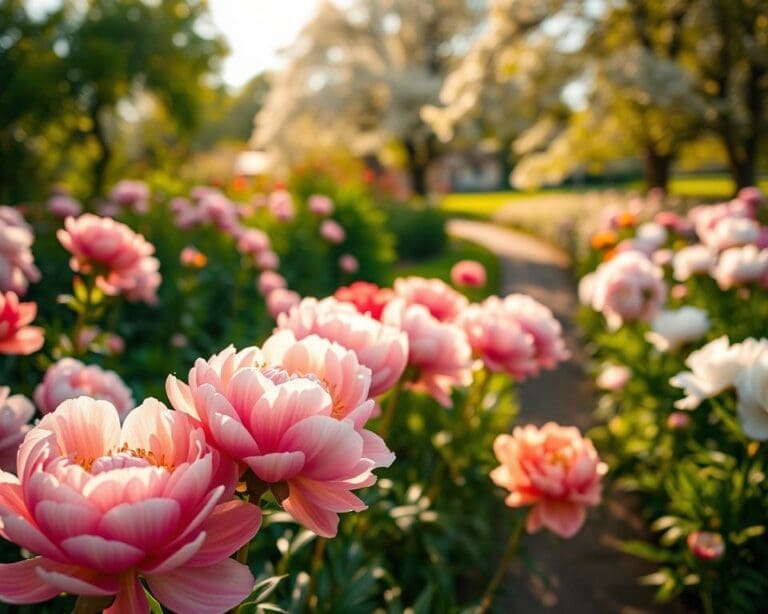 pioenrozen tuin