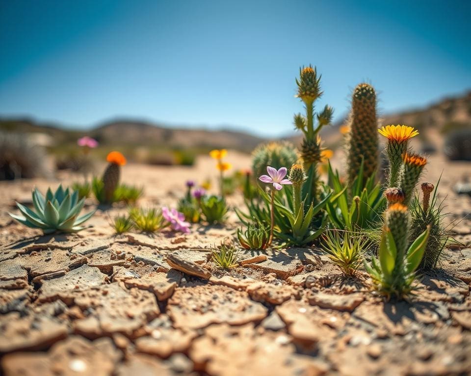 planten droge grond