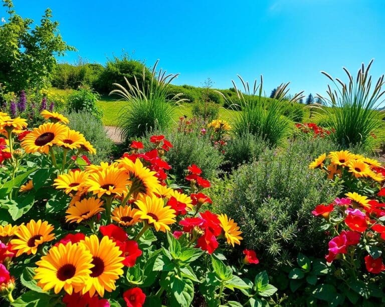 planten zonnige tuin