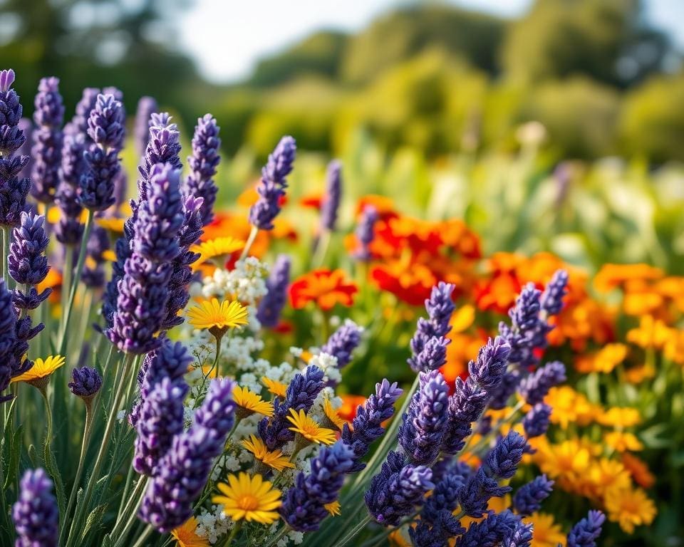 bloemen combineren lavendel