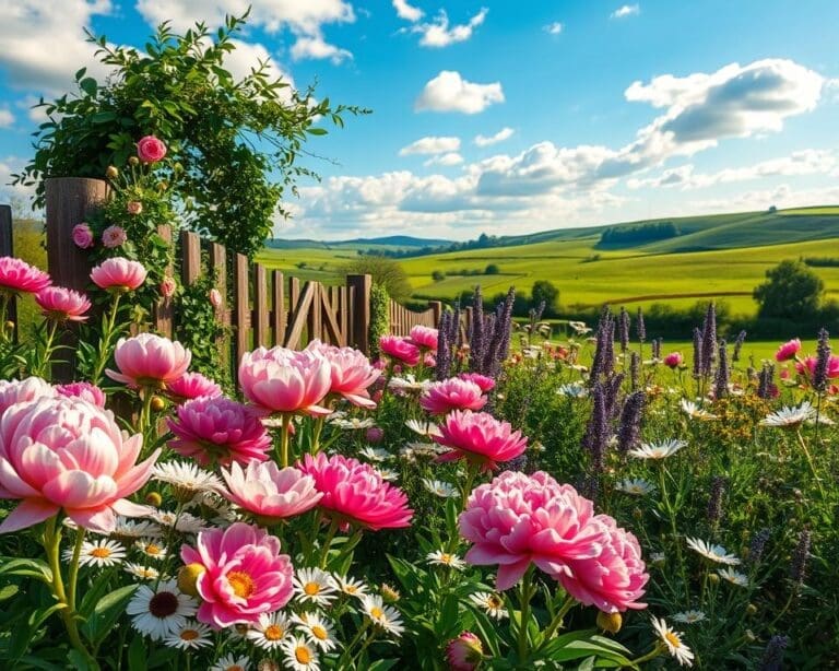 bloemen landelijke tuin