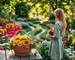 bloemen pluktuin