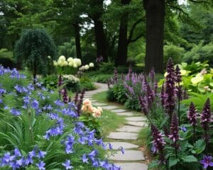 bloemen schaduwtuin