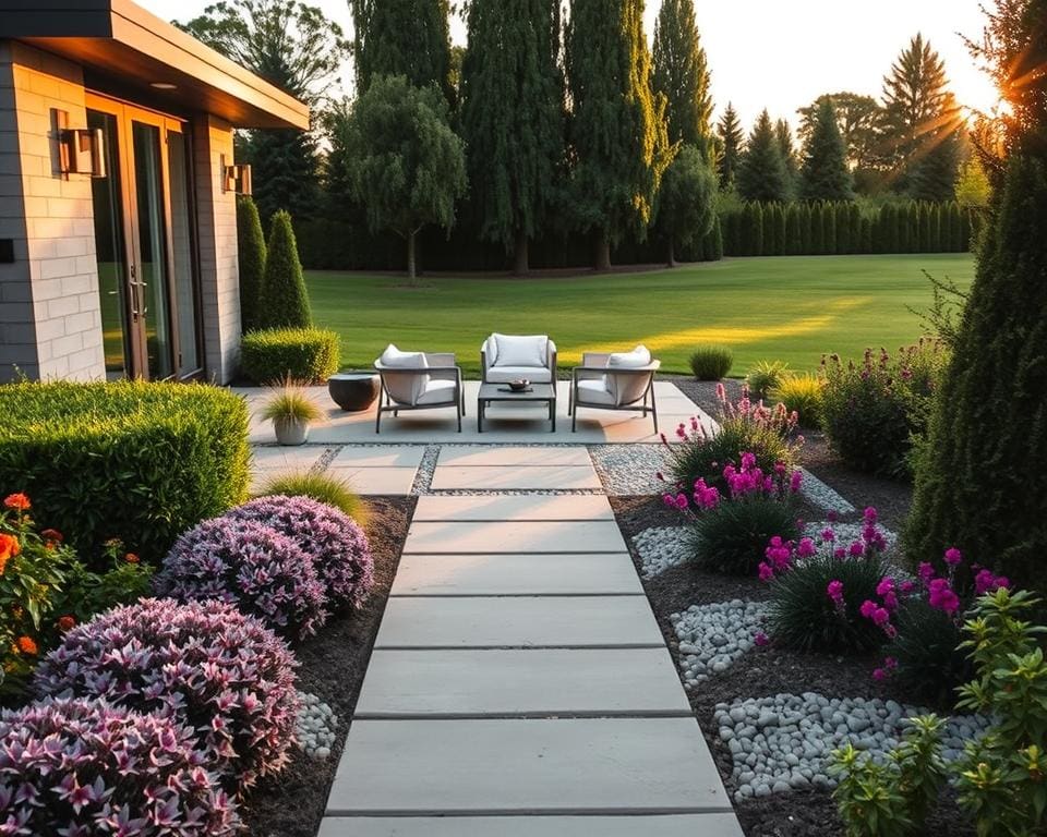 moderne voortuin