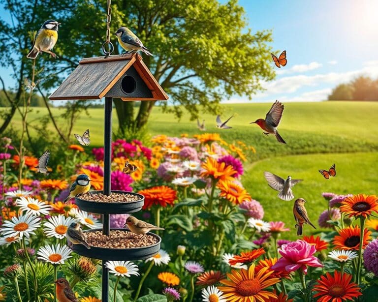 vogels in de tuin