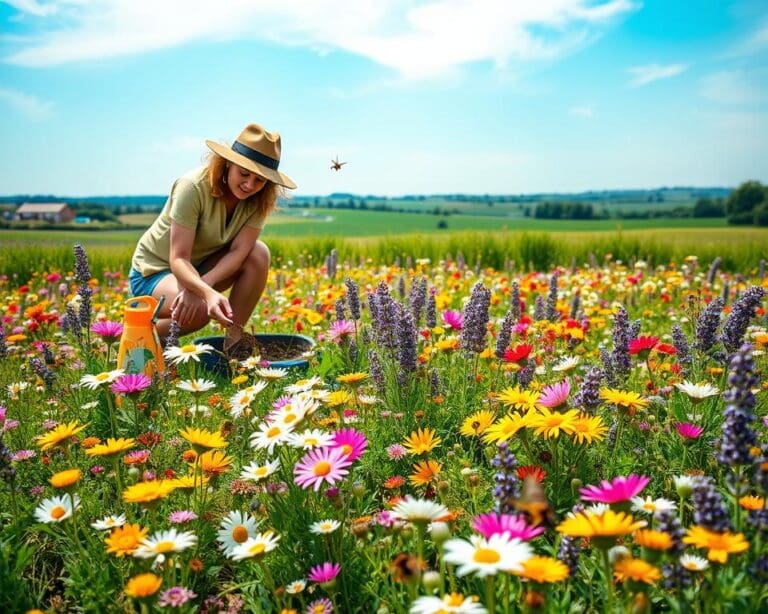 bloemenweide aanleggen