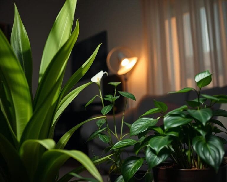 kamerplanten weinig licht
