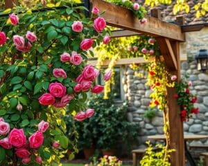 klimrozen pergola