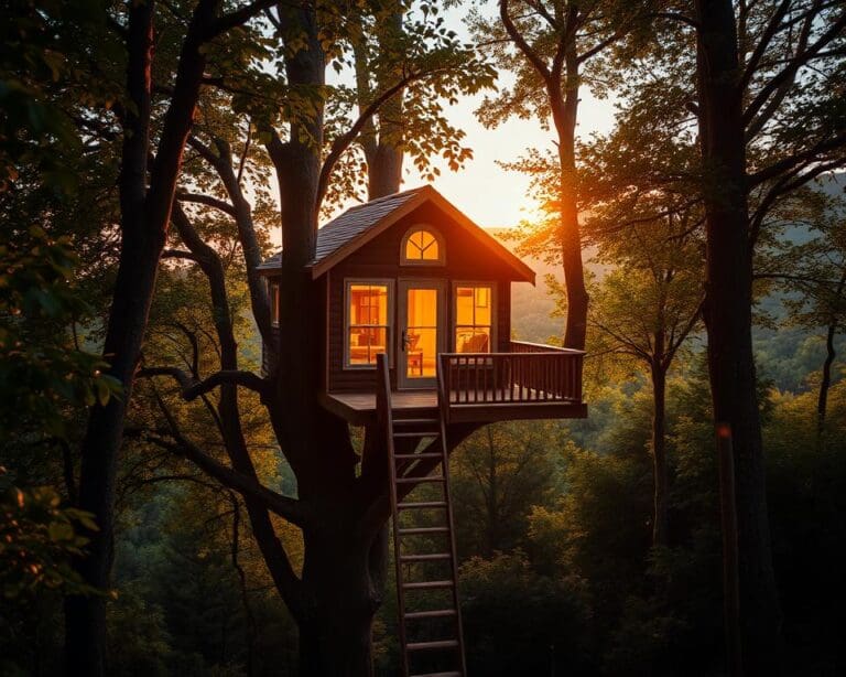 overnachten boomhut